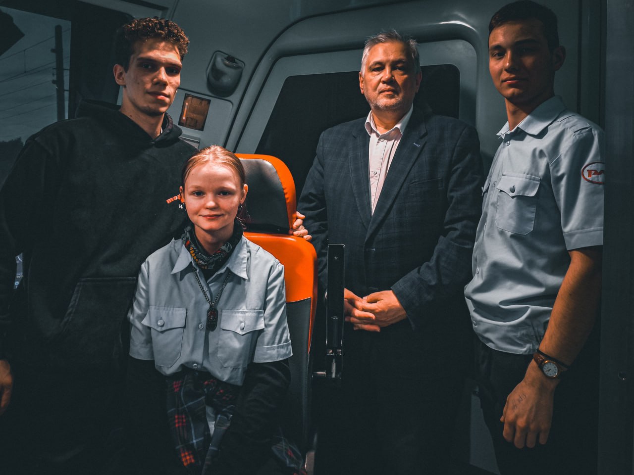 Наши будущие машинисты в локомотивном депо Смоляниново