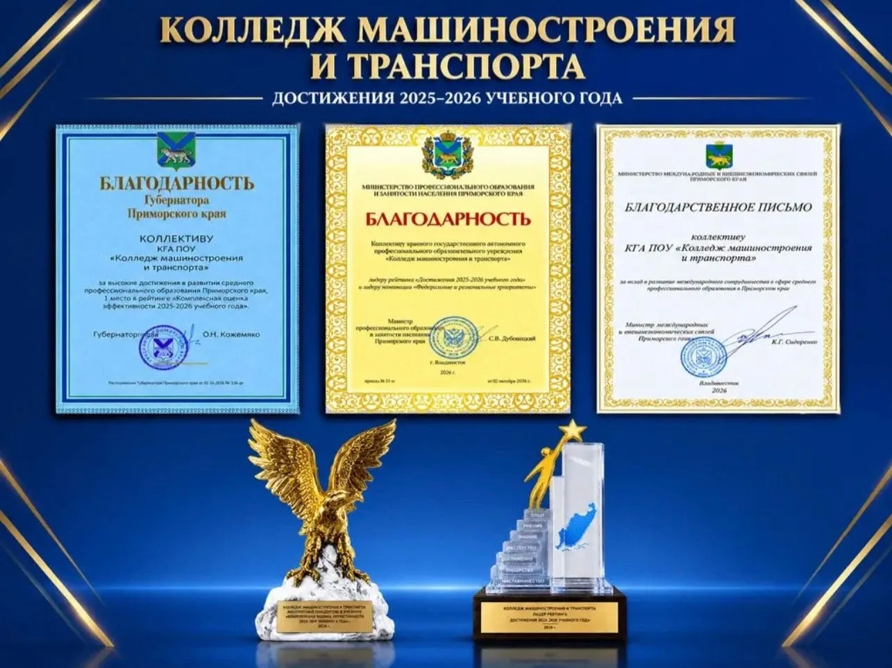 КМТ — лидер СПО Приморья 2025–2026